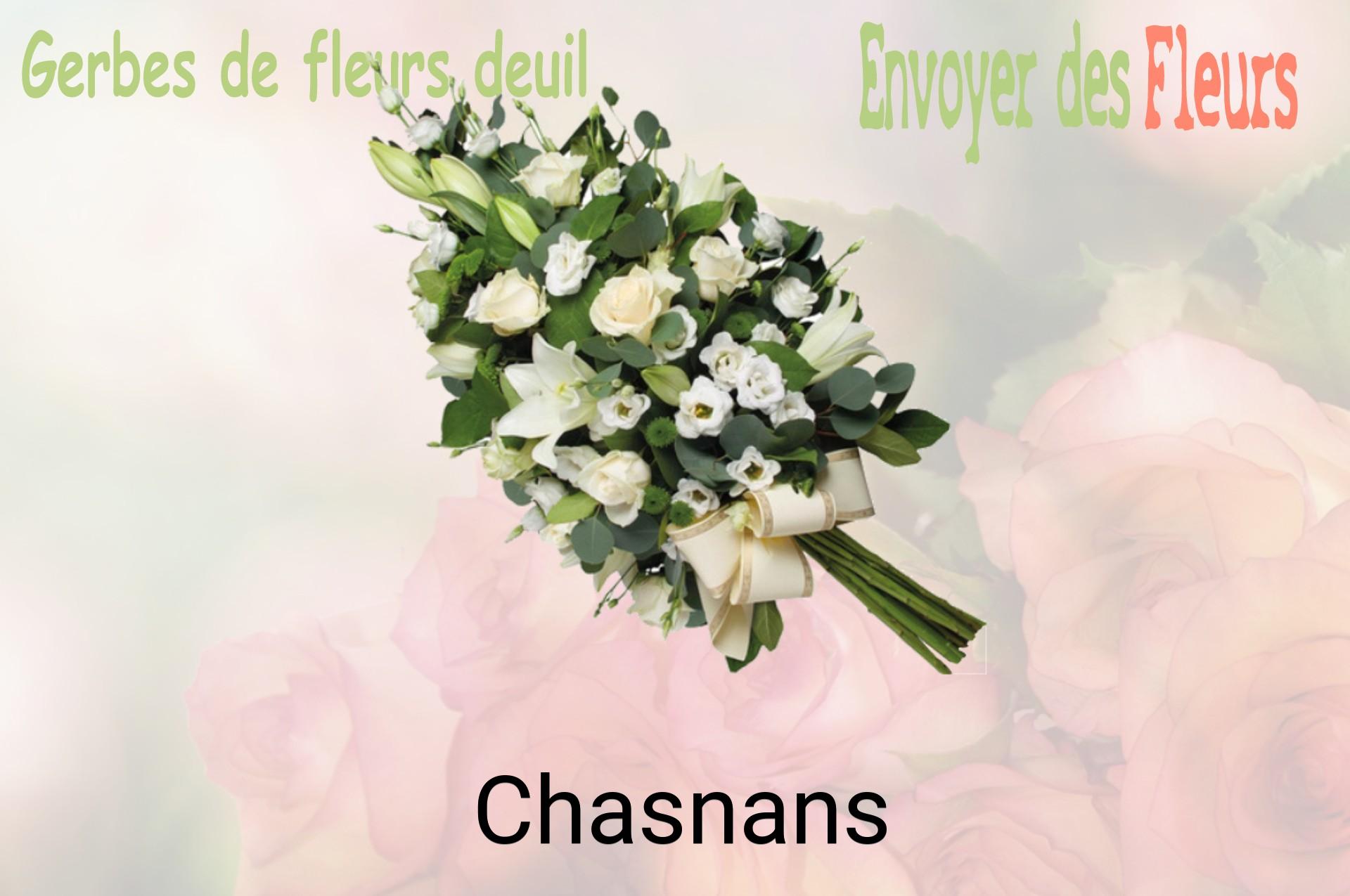 Gerbe de fleurs de deuil livrée à Chasnans